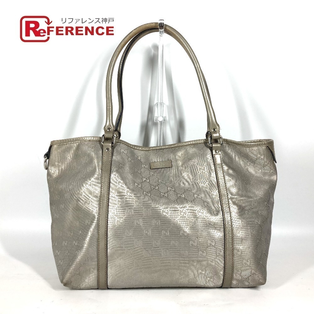 GUCCI GG Imprime Bag Shoulder Tote Beige